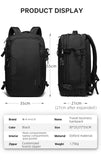 Bange 40L Travel Backpack Men USB  Anti-theft 17.3 Laptop Backpack School Expandable Bag Compass Fashion Male Backpack Large