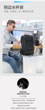 BANGE Fashion Anti-theft New Style Big Capacity USB Charging Backpack Water-resistant Oxford Casual Travel Bag for Male Mochila