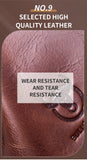 BULLCAPTAIN Men's Genuine Leather Chest Bag Casual Retro 7.9-inch Mobile Phone Bag Multifunctional Anti-Theft Crossbody Bag