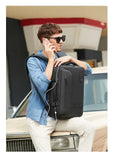 Men and Women Vacuum Backpack 16 inch Vacuum Seal Business Travel Compression Expandable Airline Approved Backpack with Air Pump