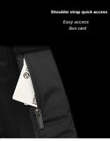 Men's Chest Bag Waterproof Travel Messenger Bag With USB Port Lightweight Hard Shell Shoulder Bag Stylish Biker Bag