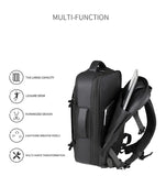17 inch Laptop Pack Expandable Large-Capacity Business Travel Shoulder Bag Waterproof Classic Carry On Luggage Bag Men Backpack