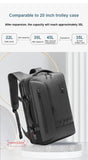 Men and Women Vacuum Backpack 16 inch Vacuum Seal Business Travel Compression Expandable Airline Approved Backpack with Air Pump