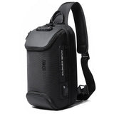 Bange Multi functional Men's Oxford Crossbody Bag Anti-theft Shoulder Bags Short Trip Messenger USB Charging Chest Bag Pack
