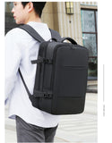 17 inch Laptop Pack Expandable Large-Capacity Business Travel Shoulder Bag Waterproof Classic Carry On Luggage Bag Men Backpack