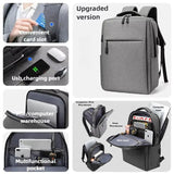New Xiaomi Minimalist Urban Backpack 2 Men's and Women's 15.6 Inch Laptop USB Travel Backpack 20L Notebook Backpack Waterproof