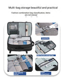 XOKY Travel Backpack Men Business Backpack Laptop Expandable USB Bag Large Capacity 17.3 Laptop Waterproof Fashion Backpack 2303