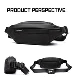 Waterproof Chest Bag, Solid Men's Crossbody Bag, Daily Phone Shoulder Bag, Travel Sports Sling Bag, Trend Men Fanny Pack