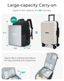 BAGSMART Rolling Backpack 17 Inch Laptop Water Resistant Large Capacity 40L Travel Luggage Wheeled Backpack for Men Women