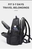 BANGE  Sports Backpack 15.6 Anti-wrinkle Waterproof USB Recharging Oxford Backpack Men Fashion Travel Bag Backpacks
