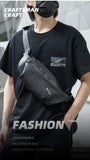 Waterproof Chest Bag, Solid Men's Crossbody Bag, Daily Phone Shoulder Bag, Travel Sports Sling Bag, Trend Men Fanny Pack