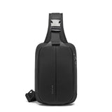 BANGE Male Shoulder Bags USB Charging Crossbody Bags Men Anti Theft Chest Bag School Summer Short Trip Messengers Bag