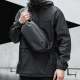 Waterproof Chest Bag, Solid Men's Crossbody Bag, Daily Phone Shoulder Bag, Travel Sports Sling Bag, Trend Men Fanny Pack