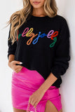 Round Neck Long Sleeve Casual Sweater