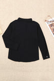 Textured Solid Color Basic Shirt