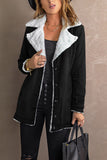 Lapel Collar Button Fleece Jacket