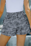 Print Drawstring Casual Elastic Waist Pocketed Shorts