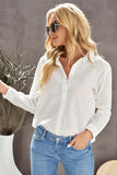 Textured Solid Color Basic Shirt