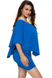 Multiple Dressing Layered Mini Poncho Dress