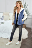 Sherpa Denim Splicing Buttoned Jacket