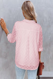 Geometric Textured Button Shirt