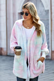 Soft Fleece Hooded Open Front Coat