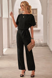 Oh So Glam Belted Wide Leg Jumpsuit