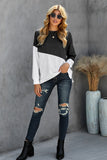 Patchwork Dropped Shoulder Sweatshirt