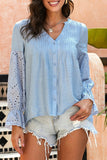 Rekindle Eyelet Button Up Top