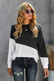 Patchwork Dropped Shoulder Sweatshirt