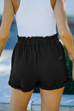 Casual Paper Waist Shorts