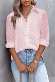 Geometric Textured Button Shirt