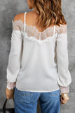 Lace Cold Shoulder Blouse