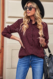 Geometric Textured Button Shirt