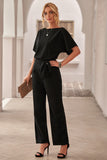 Oh So Glam Belted Wide Leg Jumpsuit