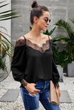 Lace Cold Shoulder Blouse