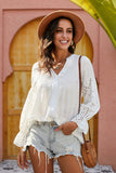 Rekindle Eyelet Button Up Top