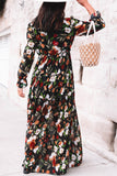 Wild Lotus Ruffle Tiered Maxi Dress