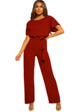 Oh So Glam Belted Wide Leg Jumpsuit