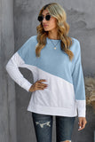 Patchwork Dropped Shoulder Sweatshirt