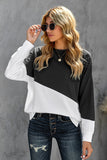 Patchwork Dropped Shoulder Sweatshirt