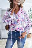 Cakewalk Floral Smocked Blouse