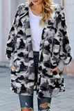 Soft Fleece Hooded Open Front Coat