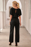 Oh So Glam Belted Wide Leg Jumpsuit