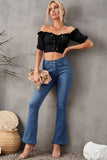 Wash Vintage Wide Leg Jeans