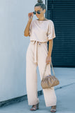 Oh So Glam Belted Wide Leg Jumpsuit