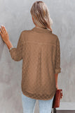 Geometric Textured Button Shirt