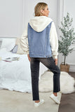 Sherpa Denim Splicing Buttoned Jacket