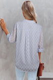 Geometric Textured Button Shirt