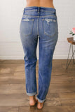 Medium Wash Beach Bum Destroyed Boyfriend Jeans